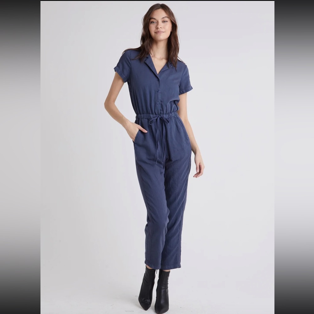 Bella Dahl Pacific Collared Short Sleeve Jumpsuit
